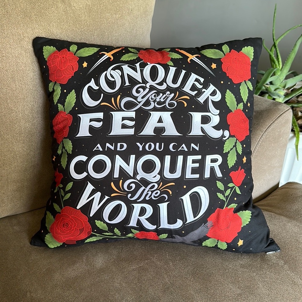 Bookish Throw Pillow Case featuring Jay Kristoff Nevernight Quote